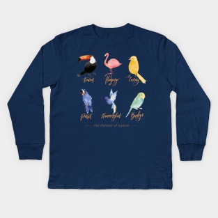 Birdwatching - birder - wildlife observation Kids Long Sleeve T-Shirt